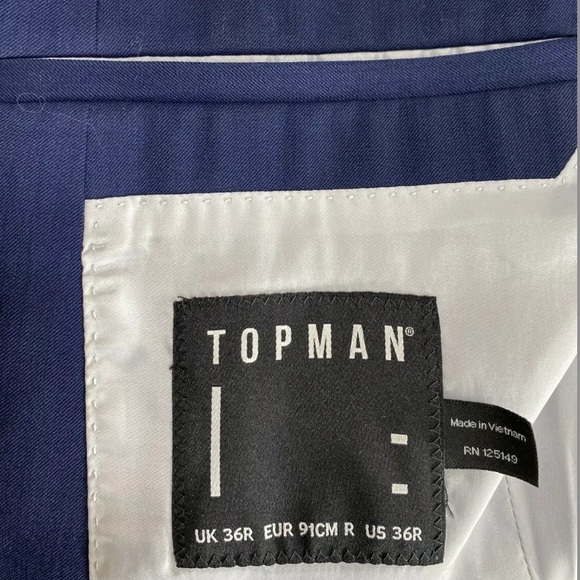 Topman Ultra Muscle Fit 36R Sport Coat Blazer NWT - Picture 10 of 12